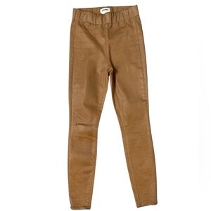 L'AGENCE Carmel Color Women's Jeans Leather-look Coated Stretch Denim Size S/P